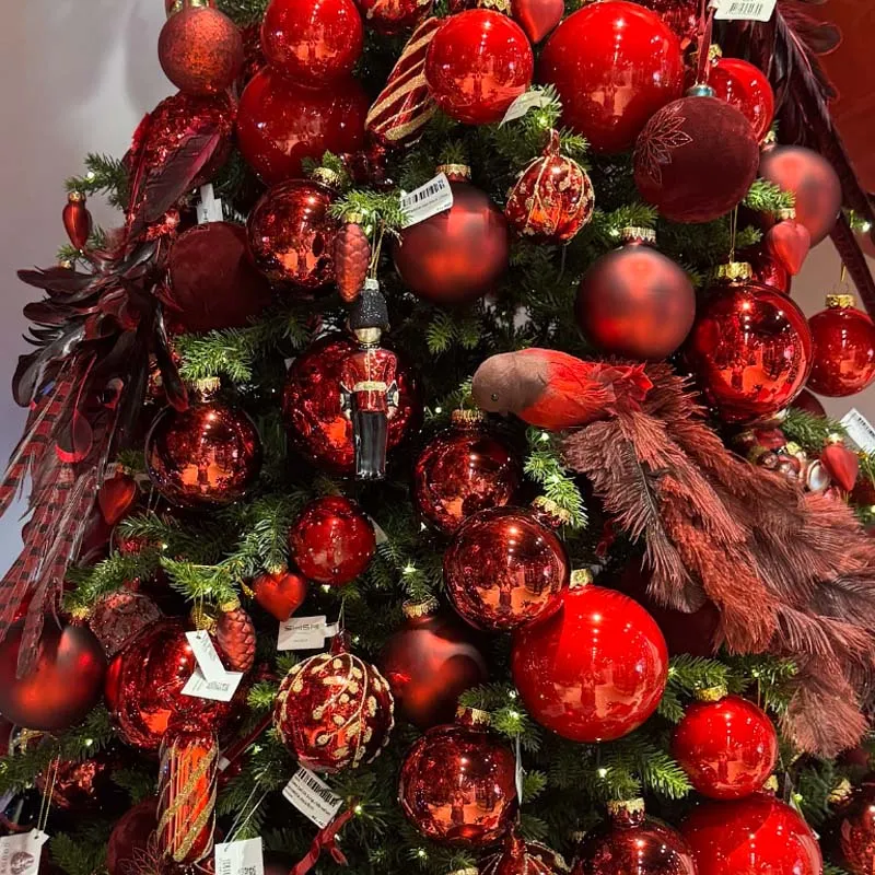 Christmas Tree in red & burgundy tones Crimson Celebration 1.8 m - Delivery  in Dubai | Flower Power UAE