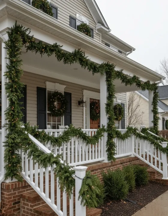 Christmas Wreaths & Garland | Jolly Christmas Lights Installers