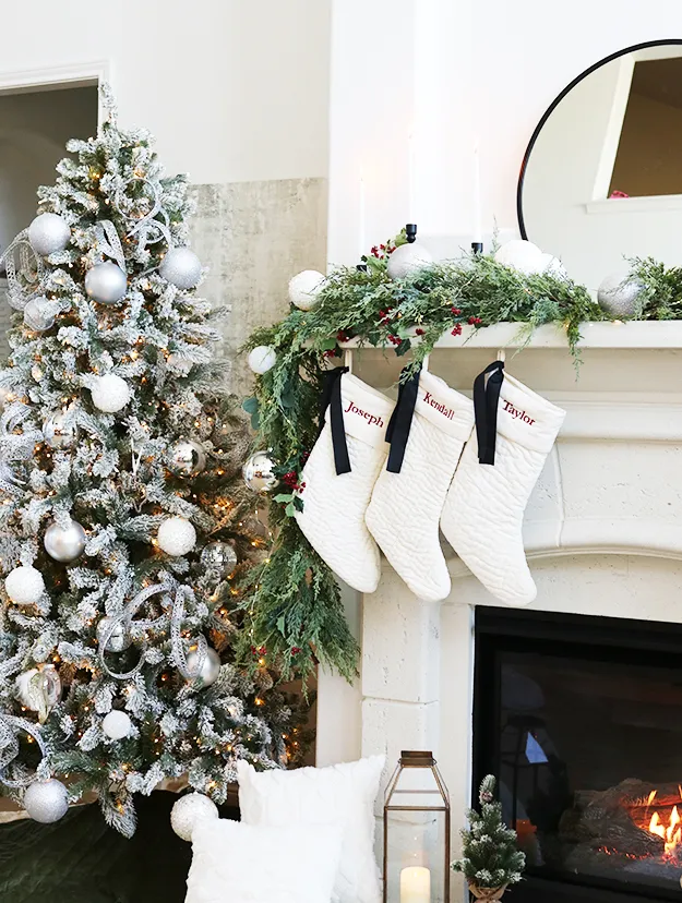 Classic Christmas Home Decorations in Red, Black, and Silver - Life of Alley