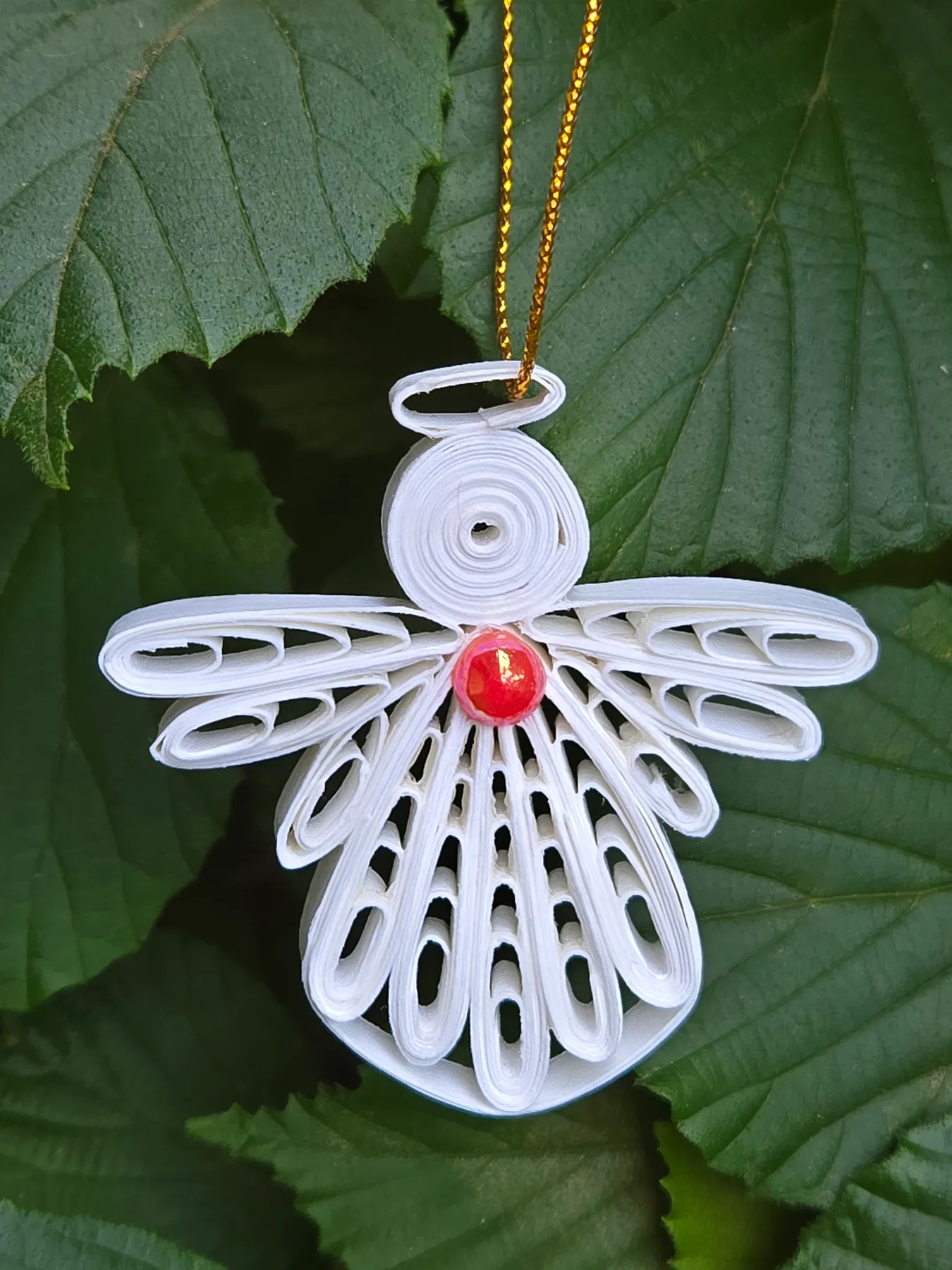 Colorful Paper Quilling Angel Ornament - Perfect for the Holiday Season | Trupti's Craft