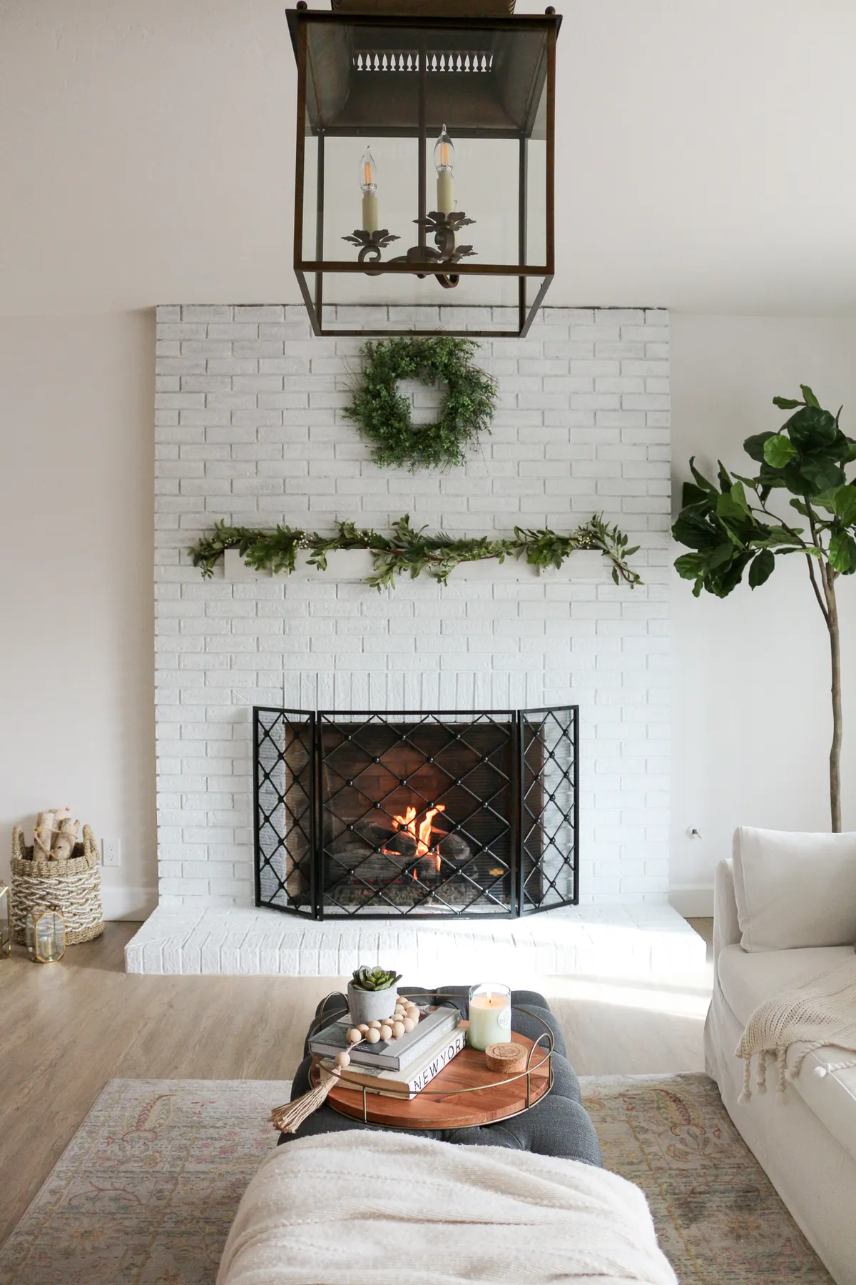 Cozy Hygge Modern Farmhouse Style Living Room