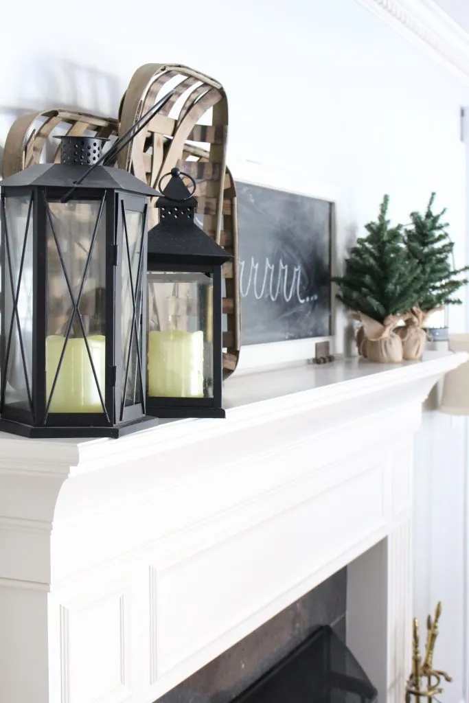 Cozy Peaceful Winter Mantel~ Decorate Your Mantel Series | My Life From Home
