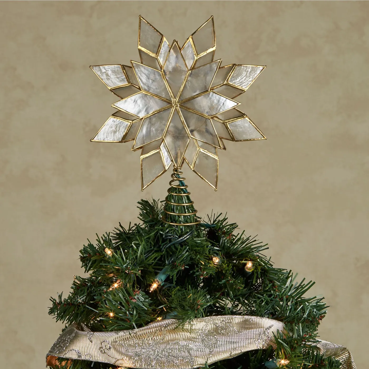 CUPCAKES and CASHMERE Pearl Bow 6FT Christmas tree Garland Cupcakes &  Cashmere Gold Pearl Tree with