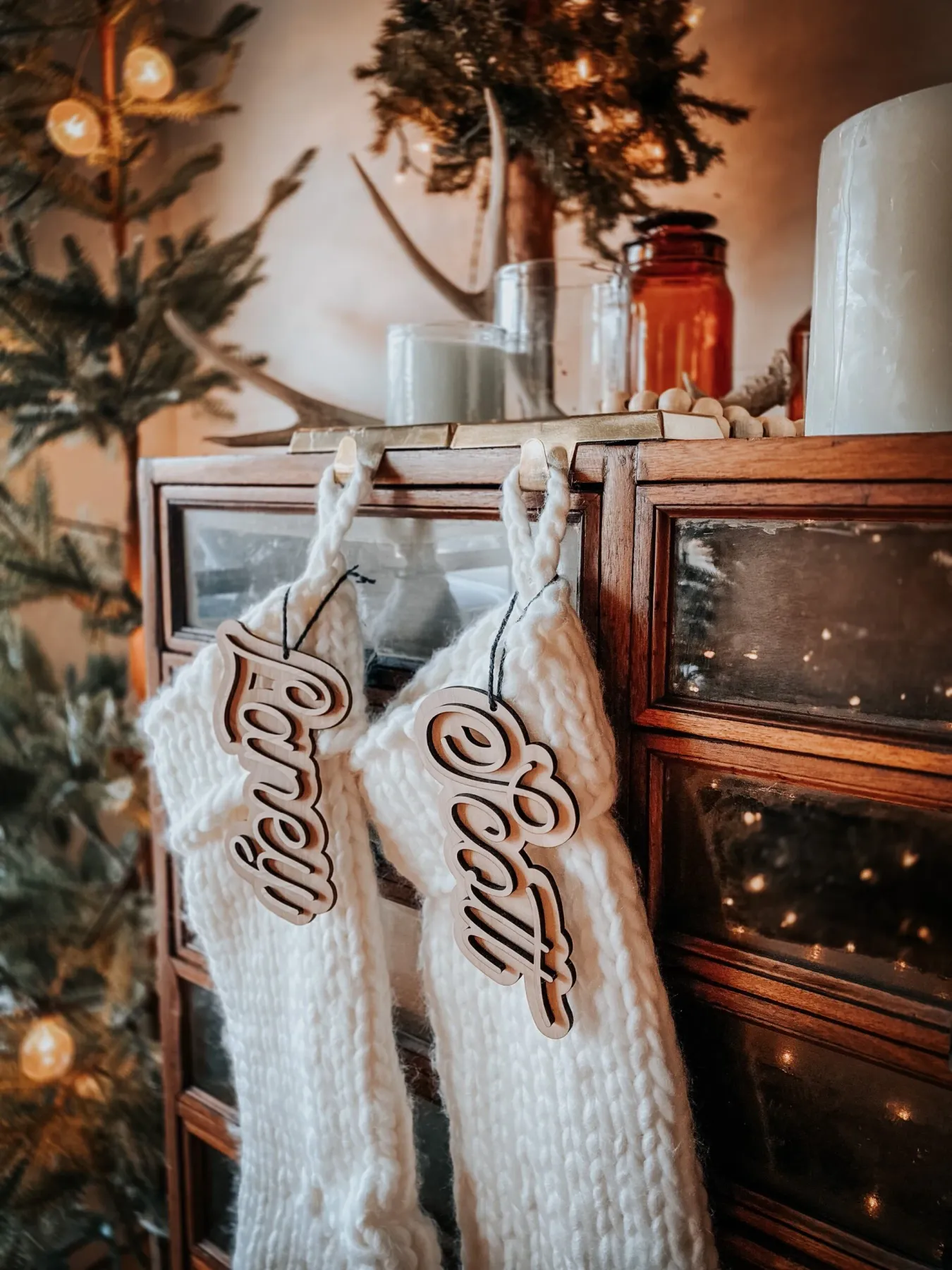 Custom stocking tag — Pine & Birch