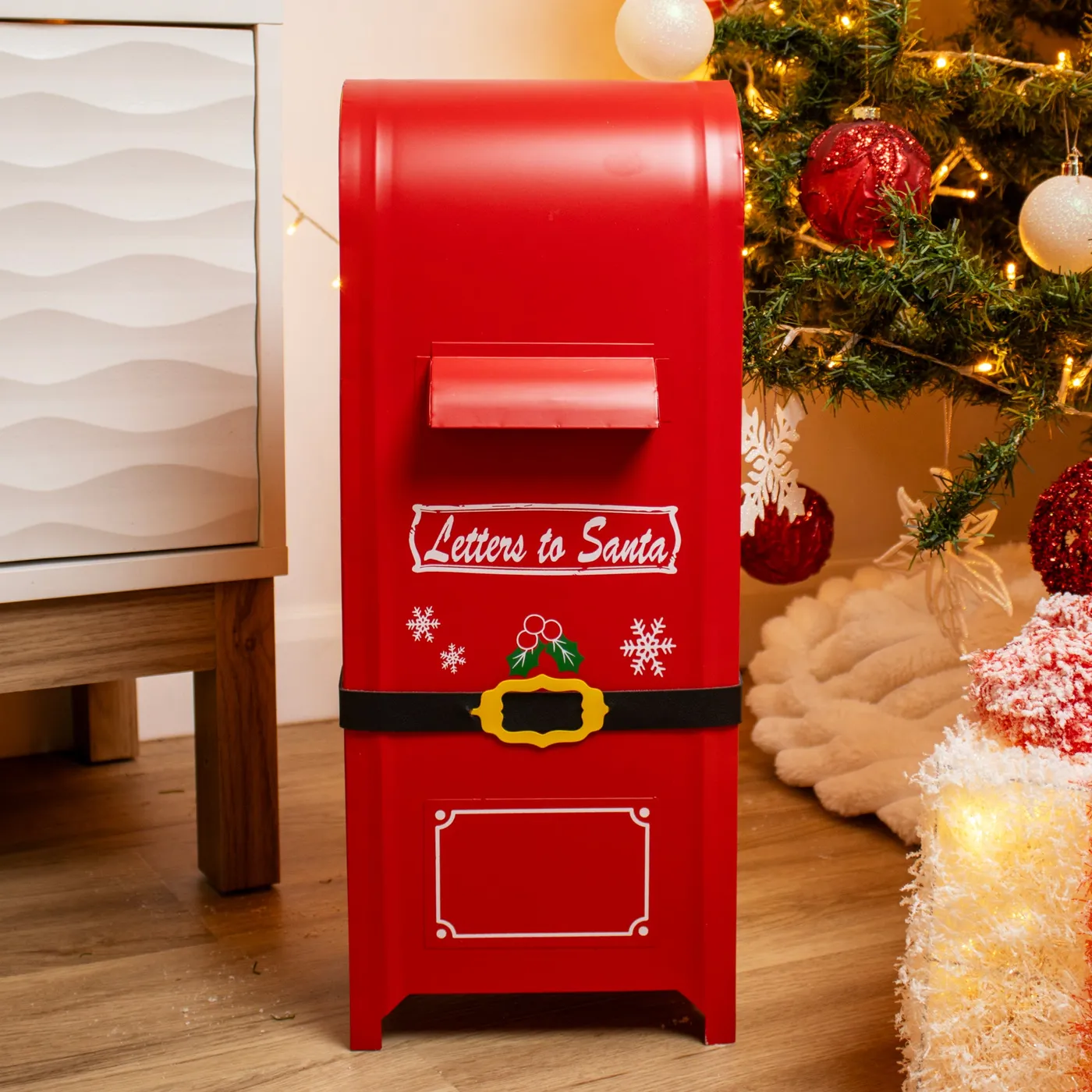 Darthome Metal Letters To Santa Christmas Post Box 20x50x17cm