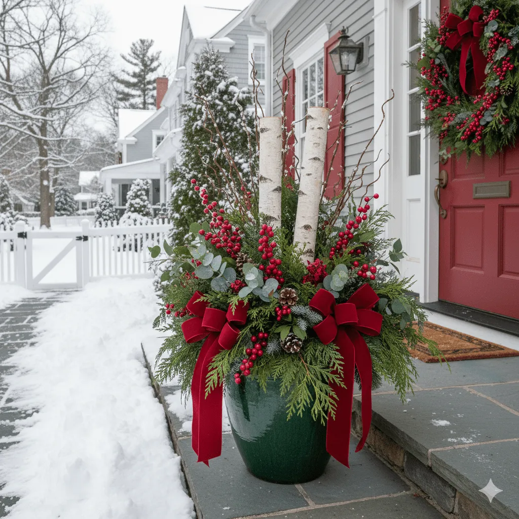 Deck the Halls, Porch, and Planters: How to Create Holiday Containers That Last All Winter - Flower Power Farms