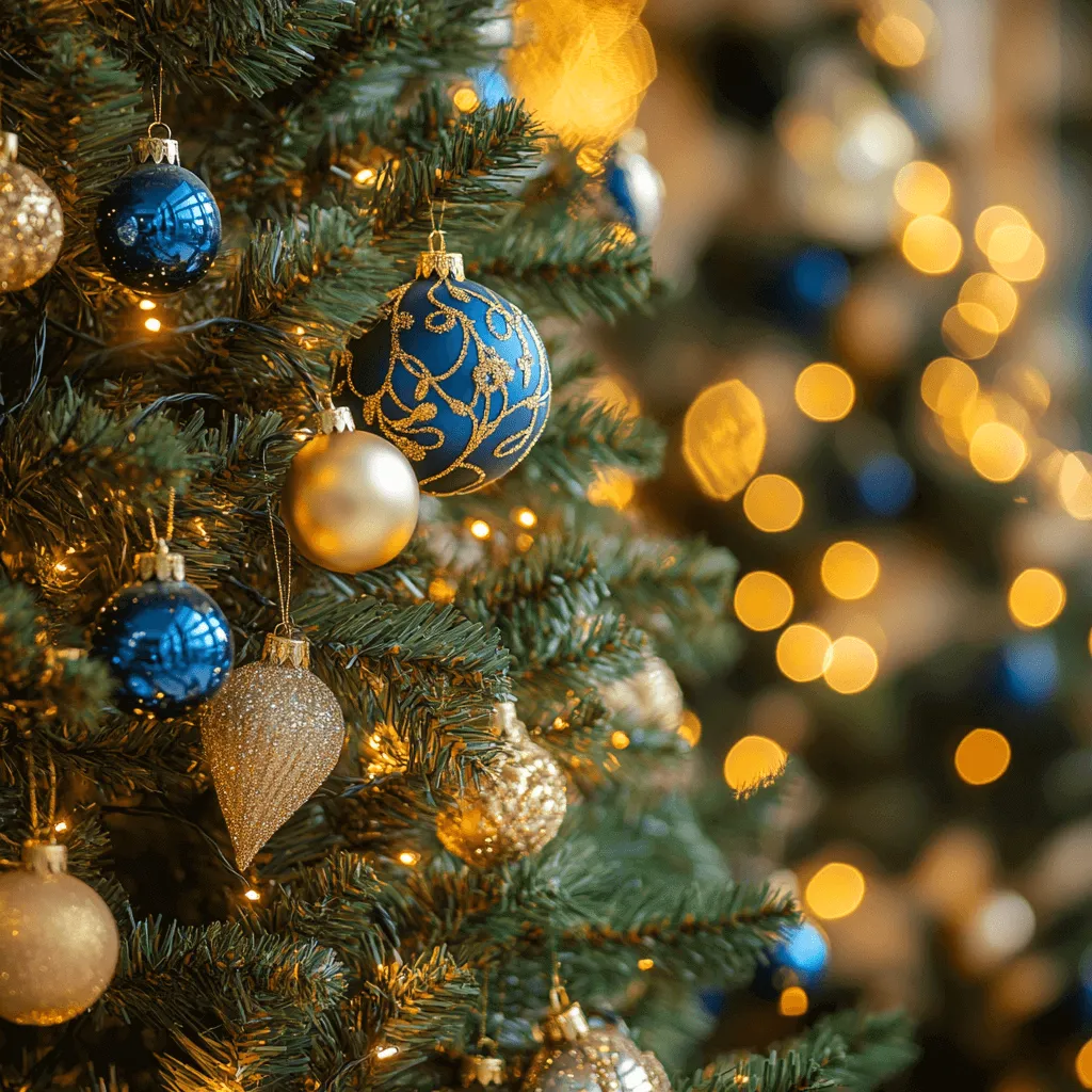 Decorate an Elegant Christmas Tree - 2022 Trends | Kathryn Elegant Holiday Christmas Tree with Blue and