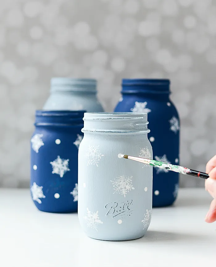 Decorate Wintery Mason Jars | Woodridge Public Library