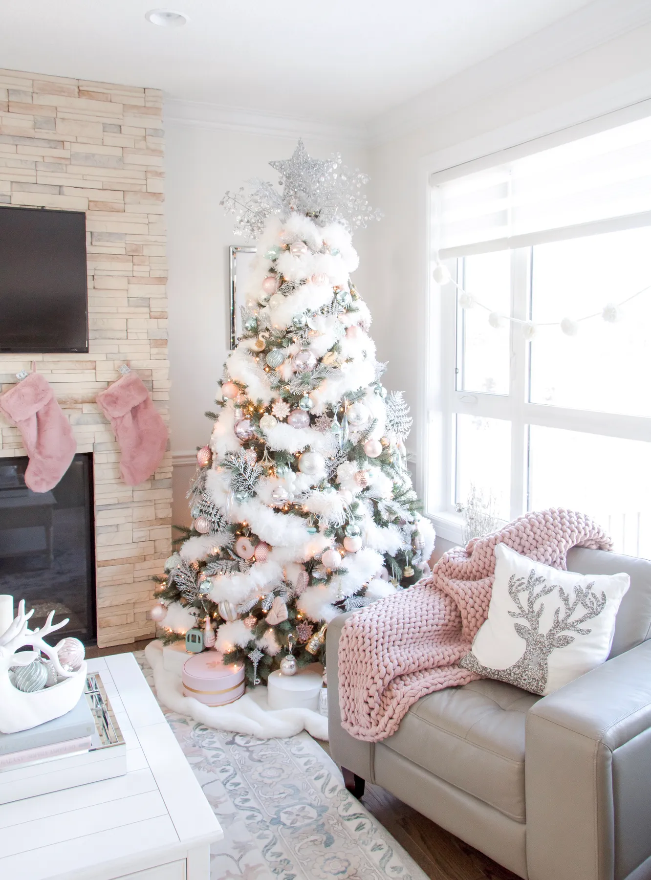 Decoration Pink Christmas Houses 34 Pink Christmas Decor Ideas For A  Nontraditional Twist