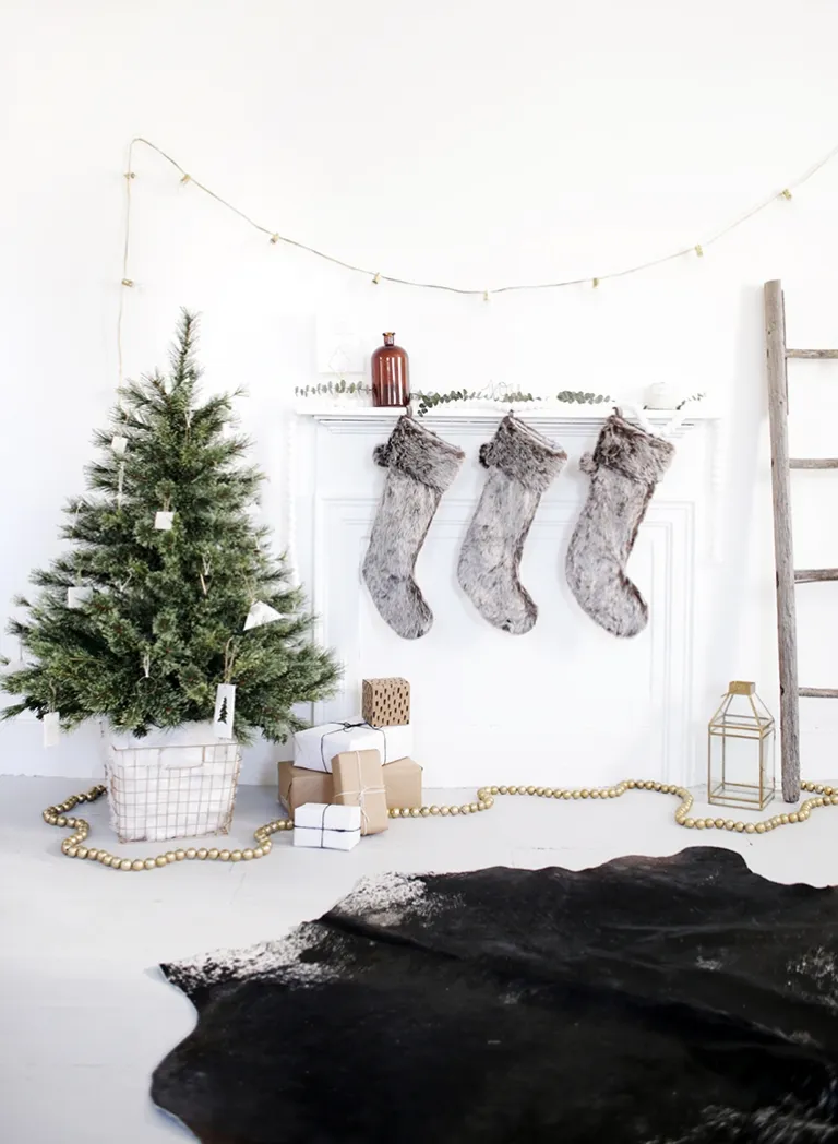 Decorations Scandinavian Tree Skirt DIY Tree Skirt Alternative The  Merrythought