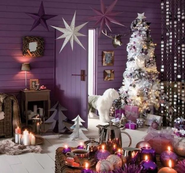 Deep Purple Christmas Colors, 25 Ways to Add Ultra Violet Accents to Your Holiday Decor