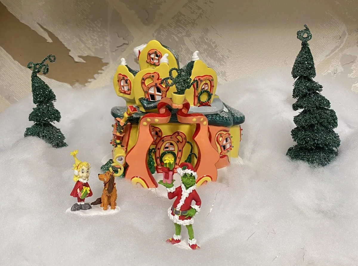 Dept 56 Snow Village Cindy Lou Who's House The Grinch Dr Seuss 56.59004 RARE NIB | eBay