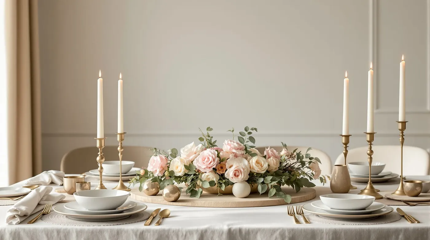 Dining Table Decor — A 2026 Styling Guide for Indian Homes — Centrepieces, florals, bowls & candlestands · Everyday to festive, kept low for conversation | Studio Matrx