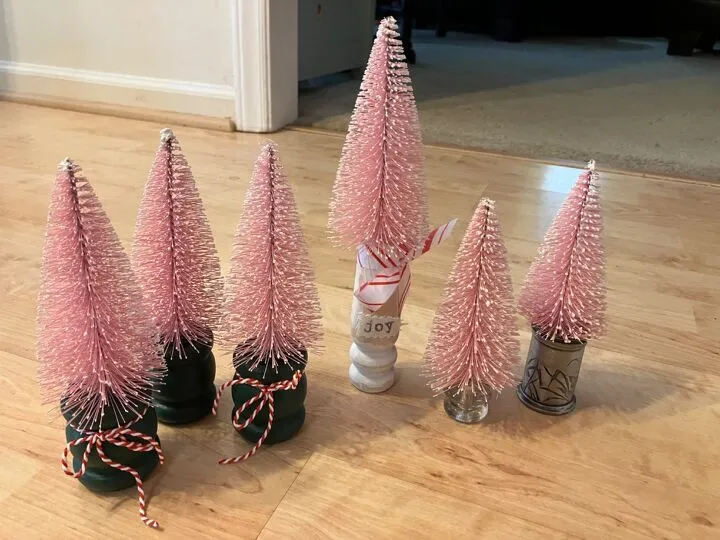 DIY Bottle Brush Trees in Spindles - Cute Decor Idea | Hometalk