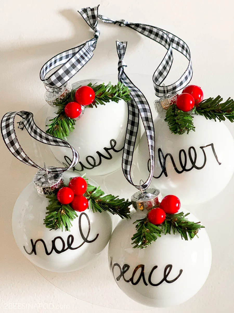 Diy Christmas Decorations Personalized Kids Christmas Ornaments Easy DIY  Personalized Christmas Ornaments Thrifty Style Team Bees In A Pod