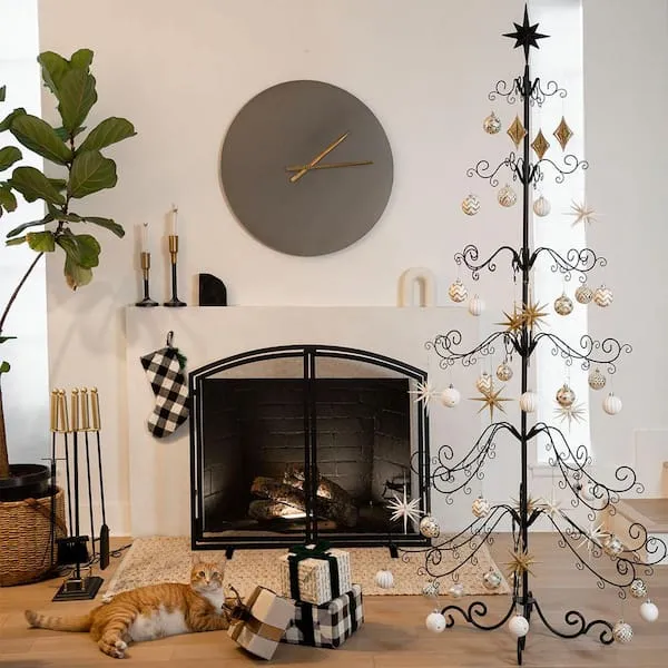 DIY Ornament Hanger Stand Christmas Ornament Display Stand, Wooden Ornament Tree, DIY Paintable Holder For Dot