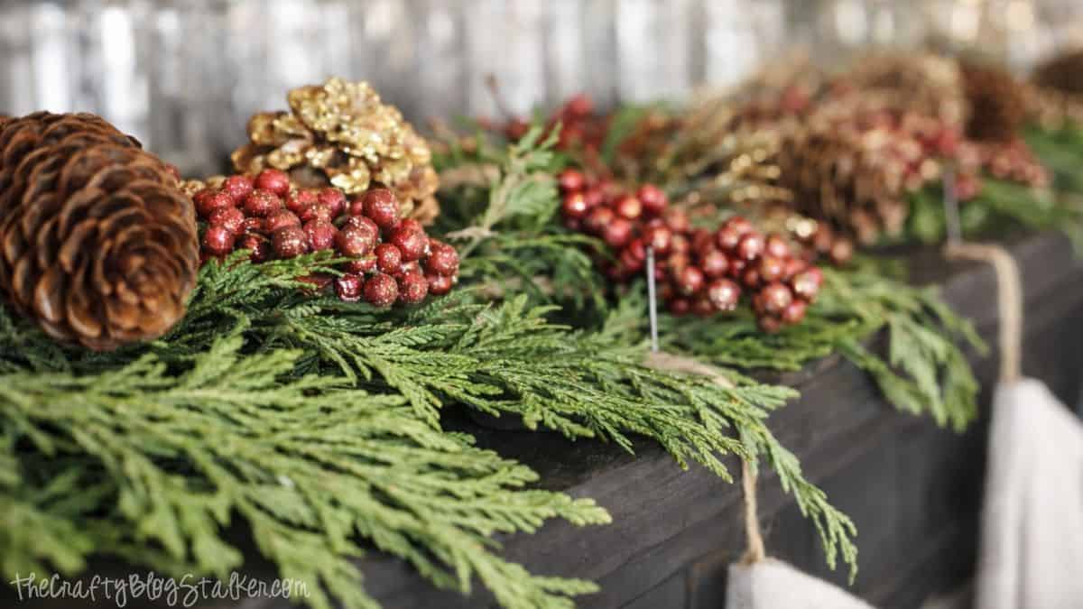 DIY Rustic Mantel Decor for a Cozy Christmas