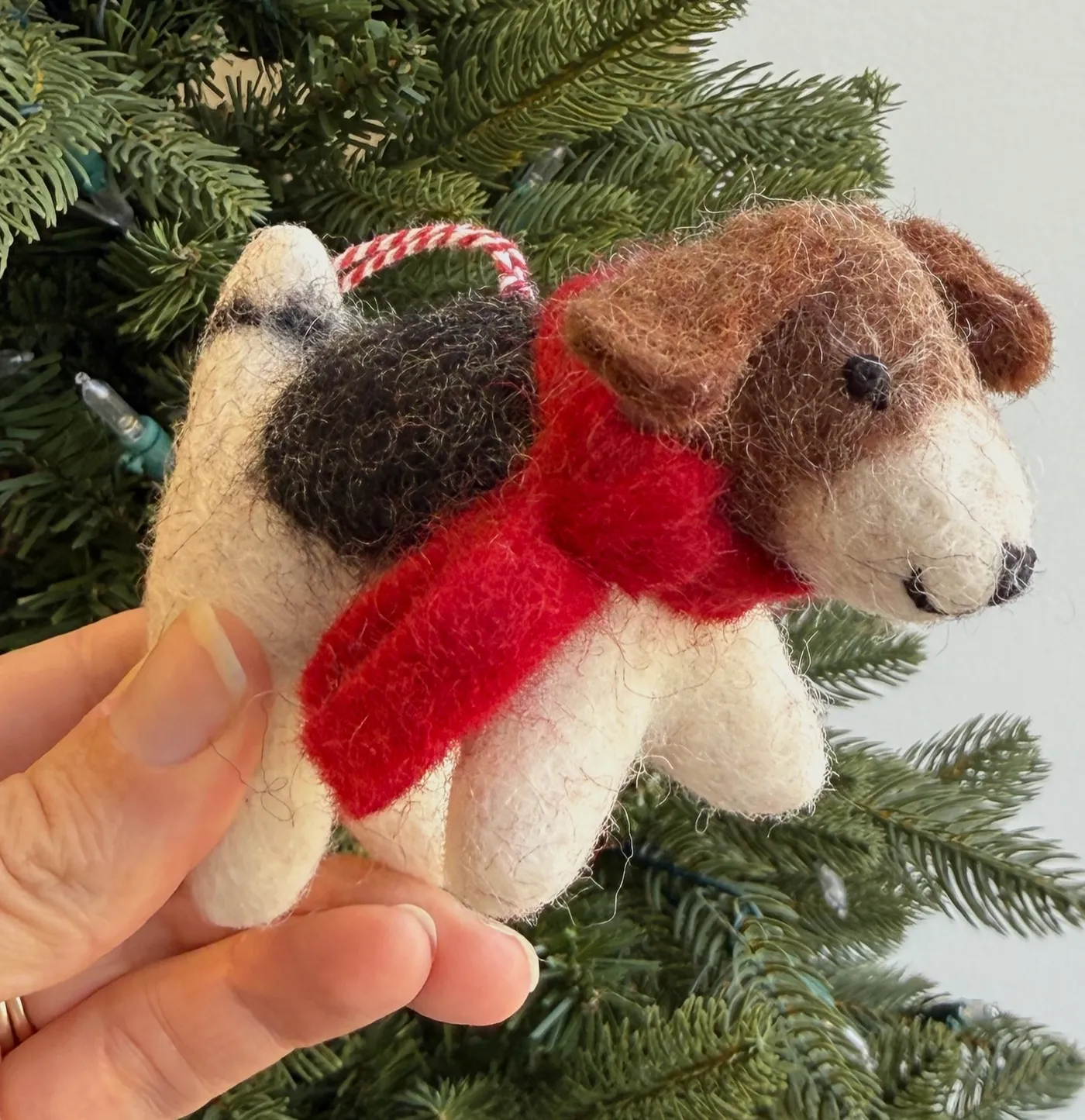 Dog with Red Scarf Ornament - Ornaments 4 Orphans | thriftknd