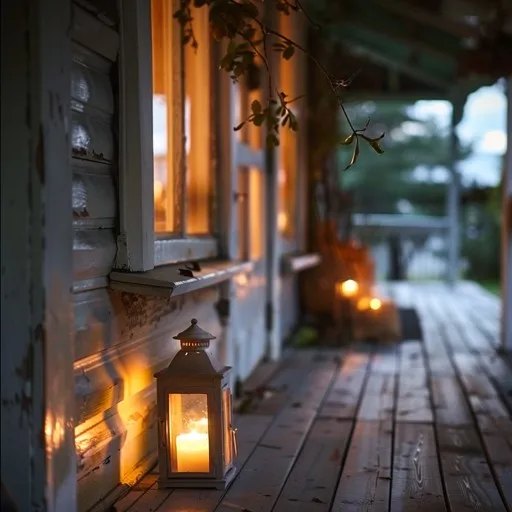 Download Cozy cabin lanterns Image - Lanterns, Cabin, Cozy | StockCake