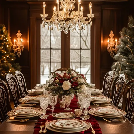 Download Festive Dinner Setting Image - Holiday, Elegance, Dining |  StockCake