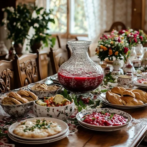 Download Festive Dinner Spread Image - Dining, Feast, Traditional | StockCake