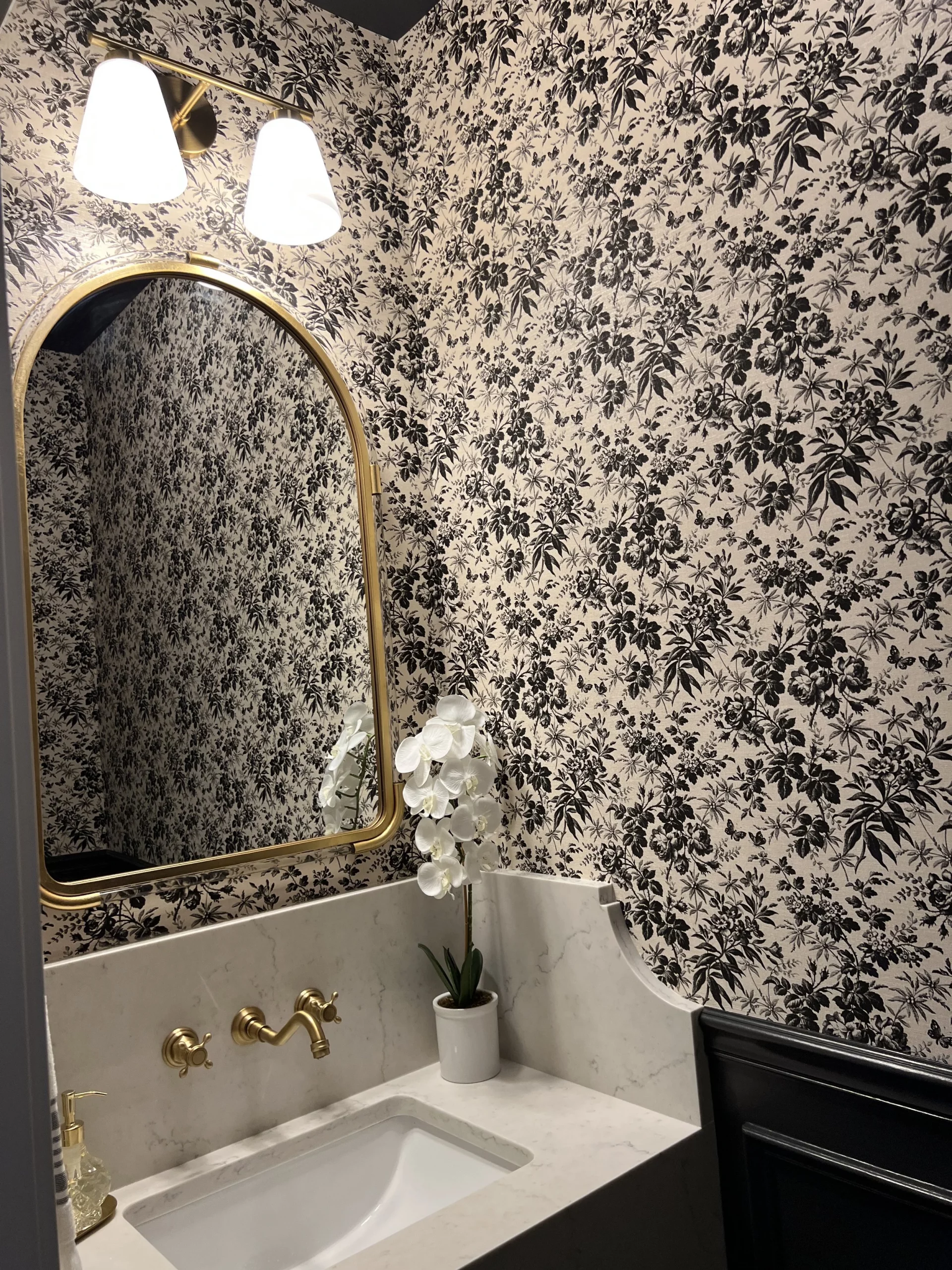 Dreamy Luxurious Powder Room Makeover — Gathered Living