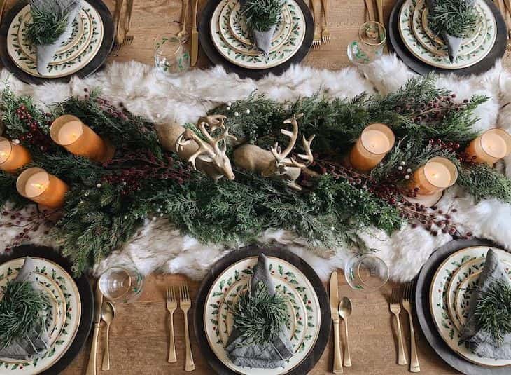 Easy Christmas Table Decorations and Settings for Holiday Cheer - Farmhousehub