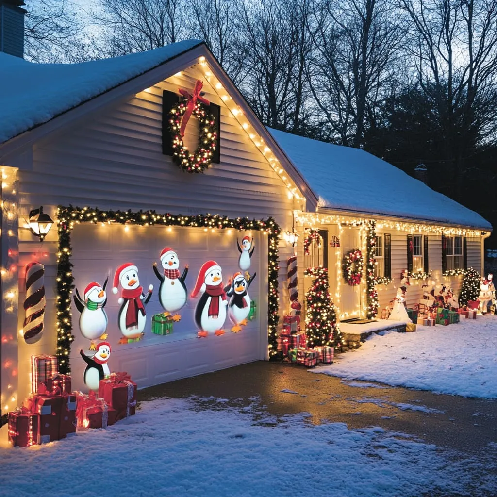 Easy Garage Door Christmas Decorations Using Smart Tech | FH