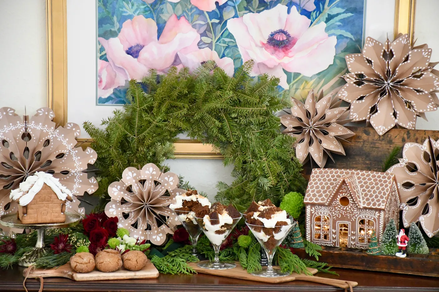 Easy gingerbread holiday sweets buffet