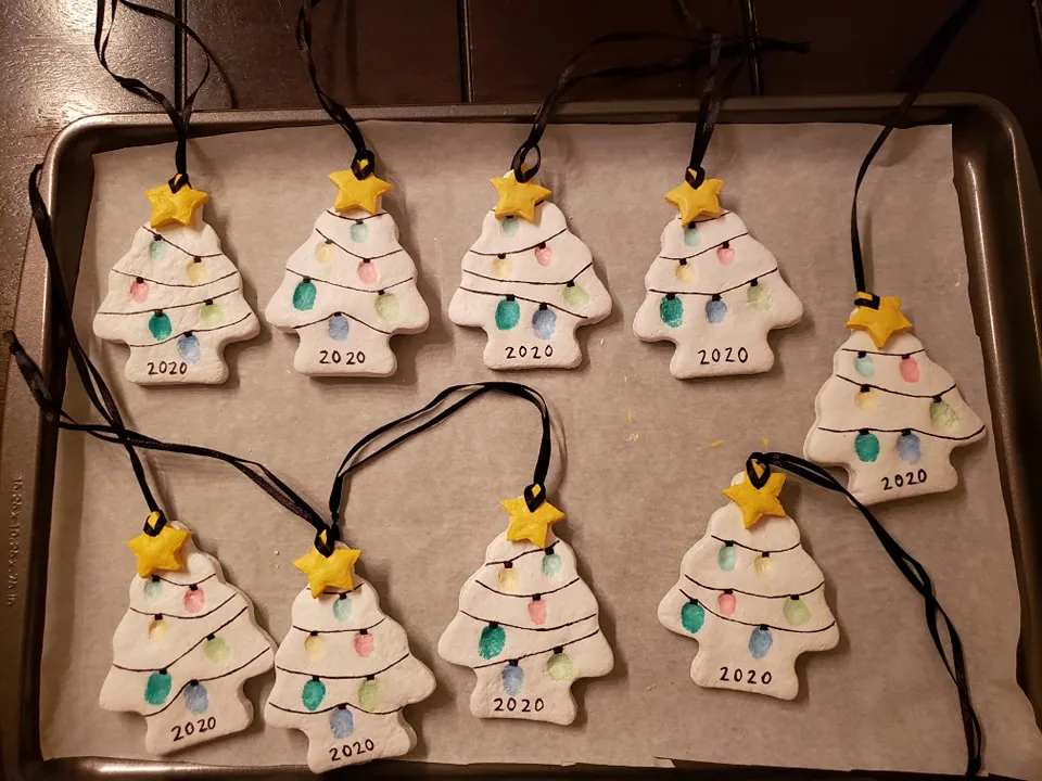 easy salt dough christmas tree ornament recipe and ideas for toddlers - My Bored Toddler