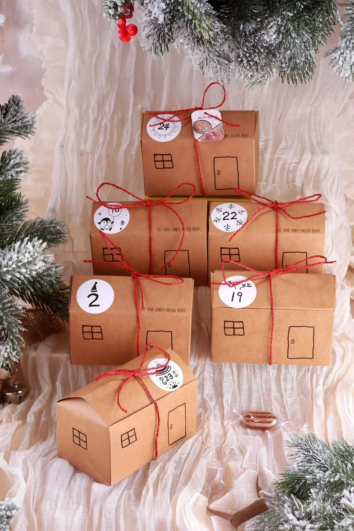 Eco Christmas Town DIY Advent Calendar | G Decor