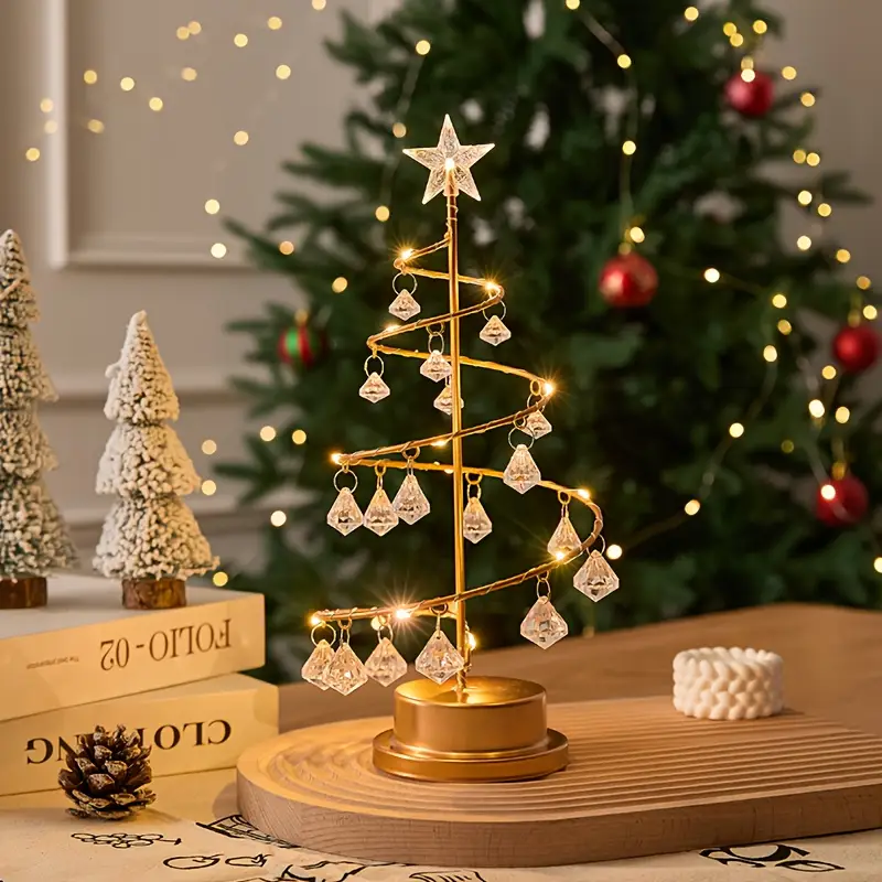elegant metal christmas tree warm white holiday - Temu Iceland
