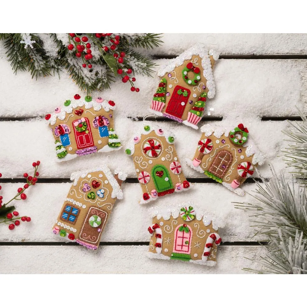 Felt Ornament Kit Bucilla Holiday/Christmas Needlepoint Kits Bucilla Felt Ornaments Applique Kit Set Of Arctic