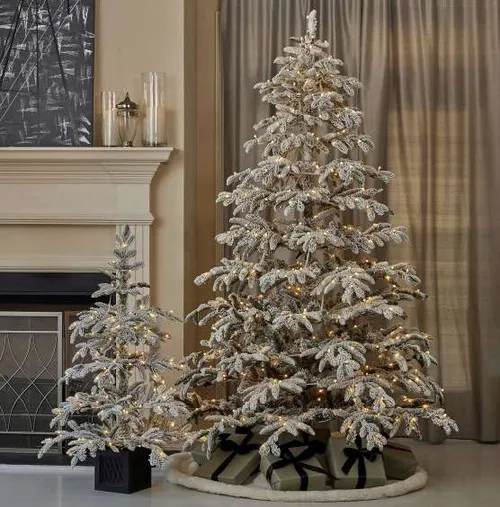 Flocked Christmas Trees | White Artificial Christmas Trees
