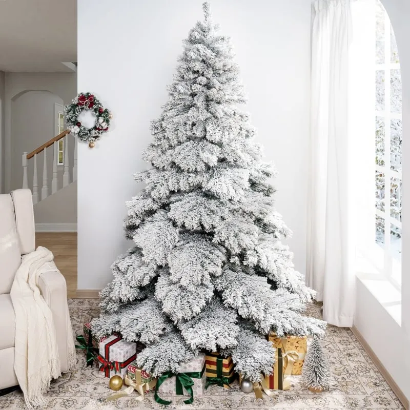 Flocked / Frosted Branches Christmas Trees - Designer Picks | Foter