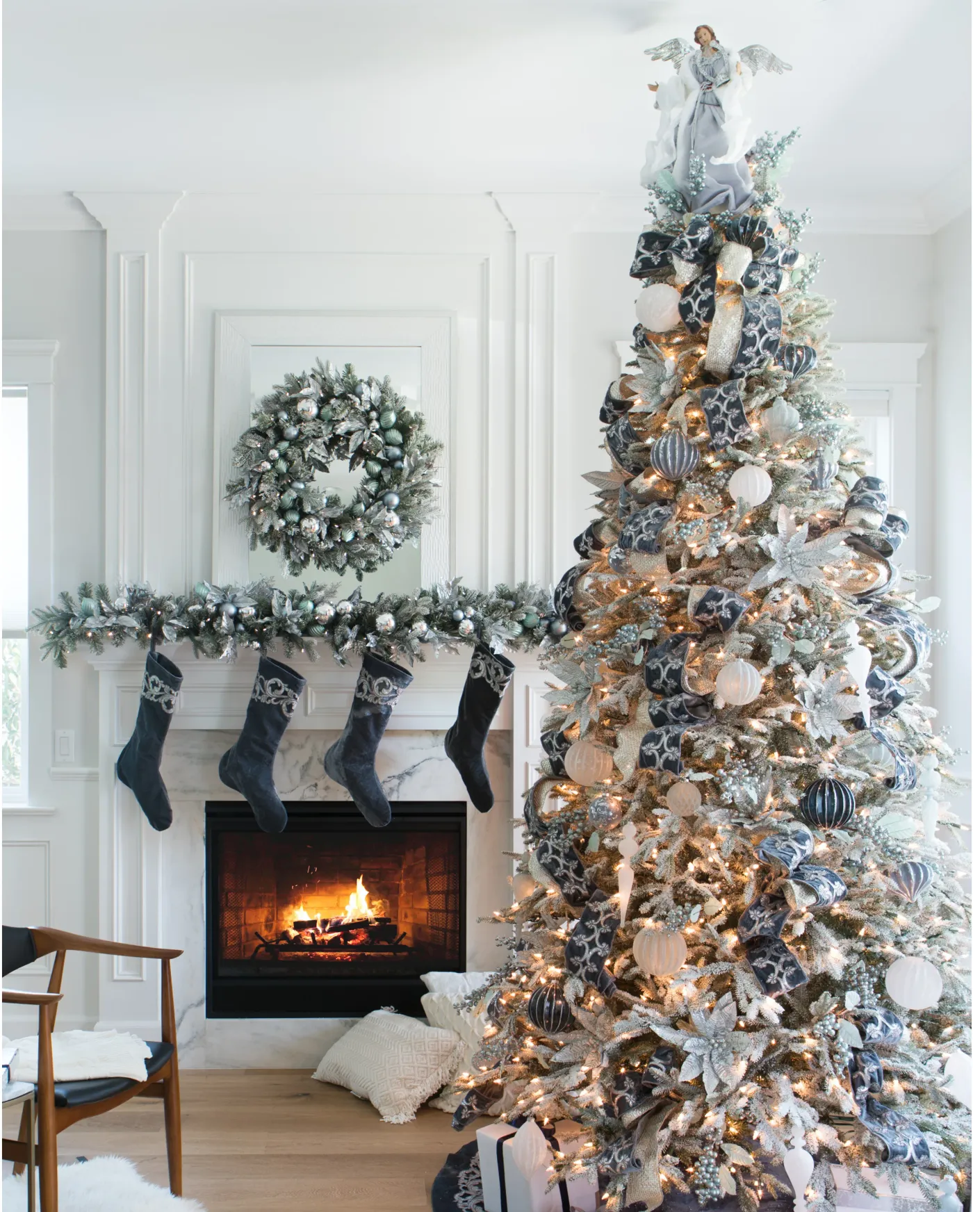 Frosted Fraser Fir® Artificial Christmas Tree | Balsam Hill Balsam Hill  Frosted Fraser Fir 7.5'
