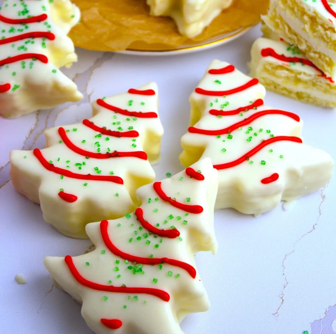 Giant Little Debbie Christmas Tree Cake - The Squeaky Mixer