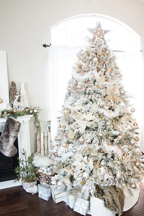 Gold and Silver Winter Wonderland Tree