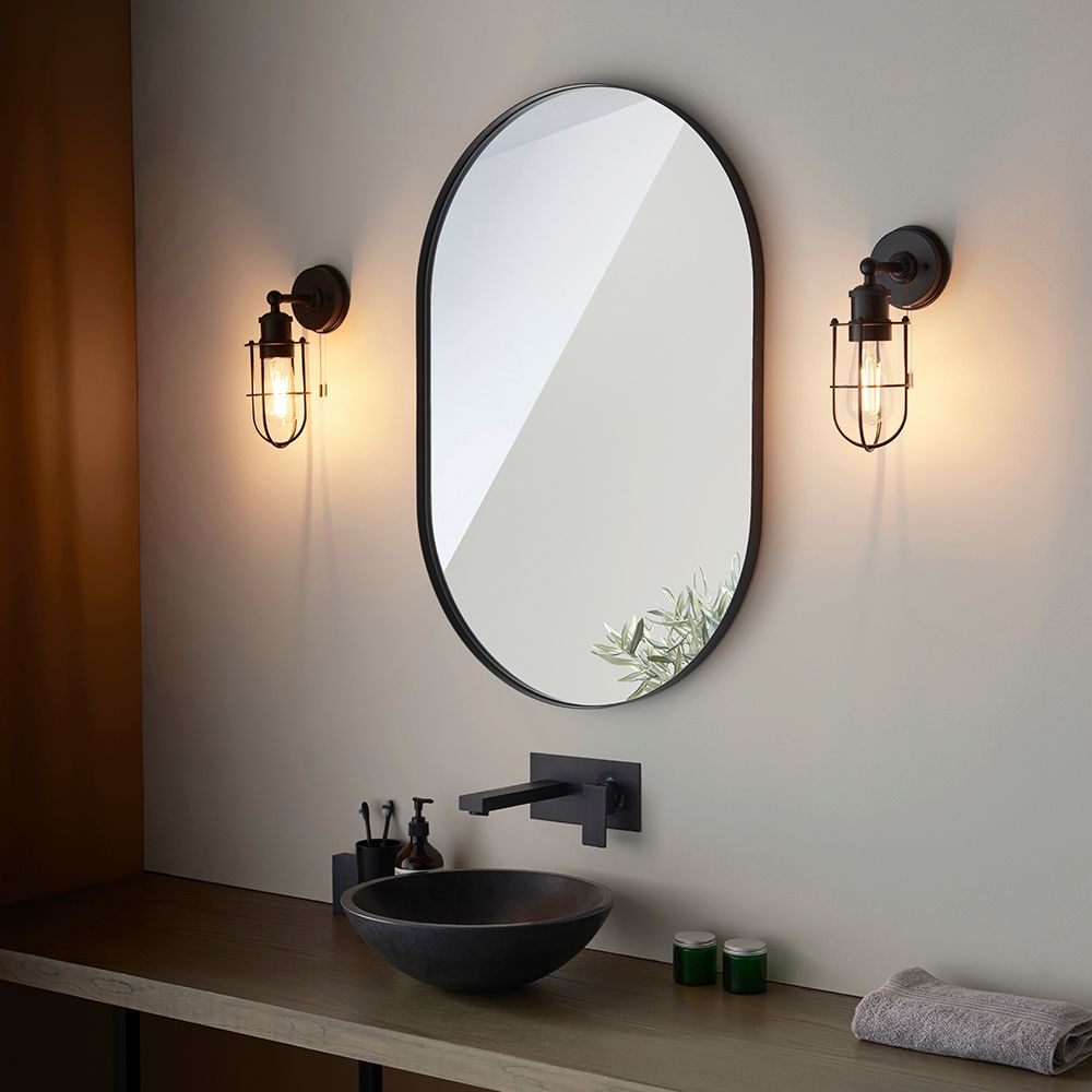 Gothic Bathroom Vanity Mirror Keonjinn LED Vanity Mirror With Lights Black Metal Framed 30''x36'' Frontlit Backlit Bathroom Mirror Baroque Gothic ...
