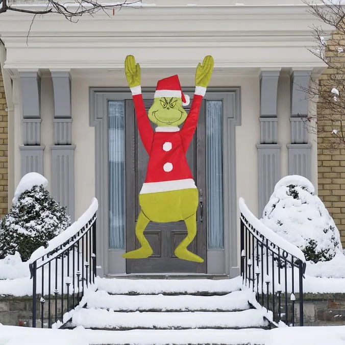 Grinch 1.5m Novelty Hanging Grinch | Home Bargains