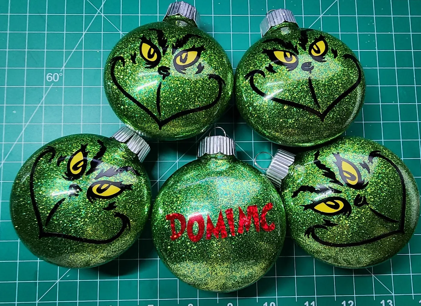 grinch christmas tree ornaments Handmade New | Mercari