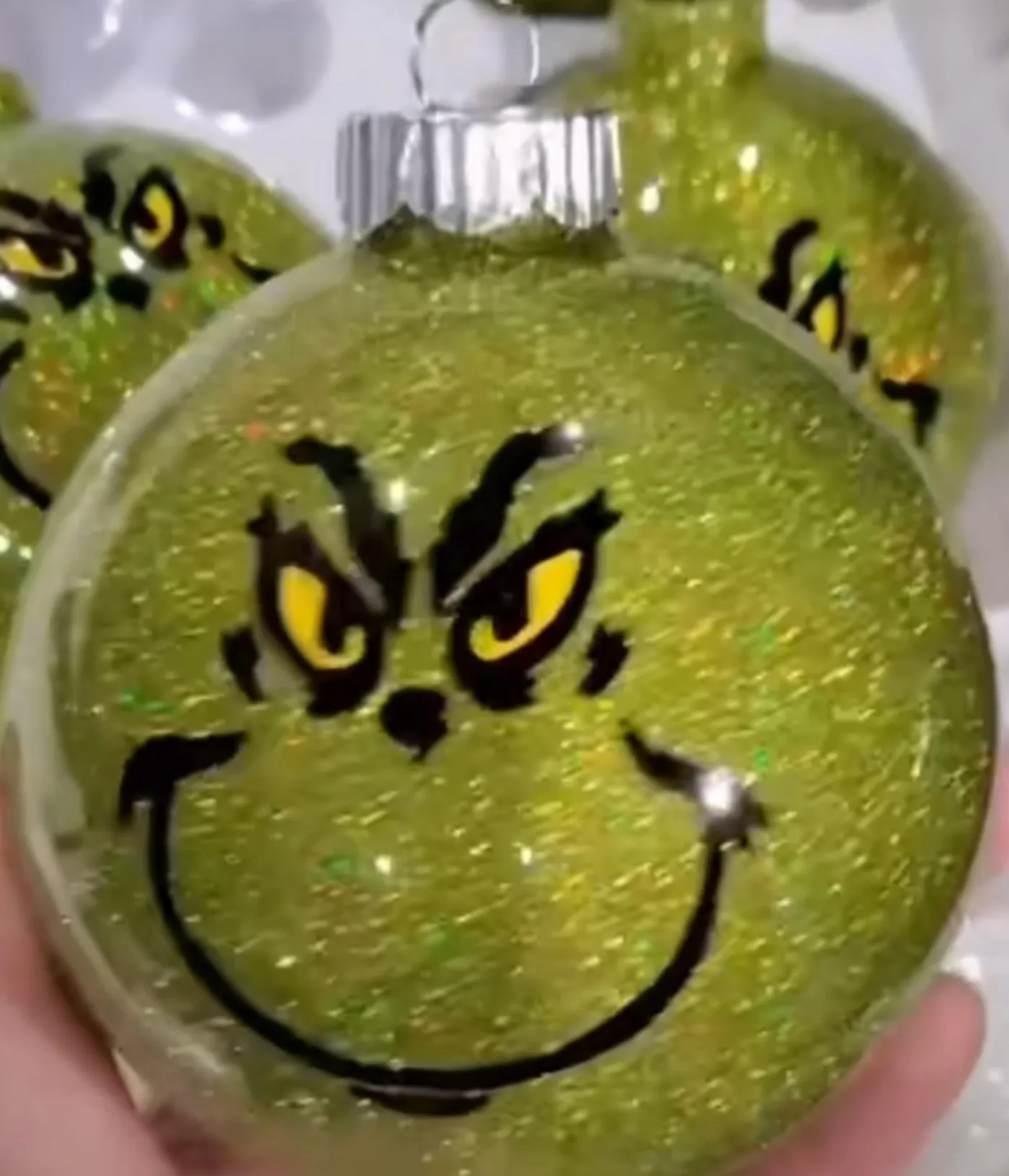 Grinch DOZEN OF ORNAMENTS Handmade New | Mercari