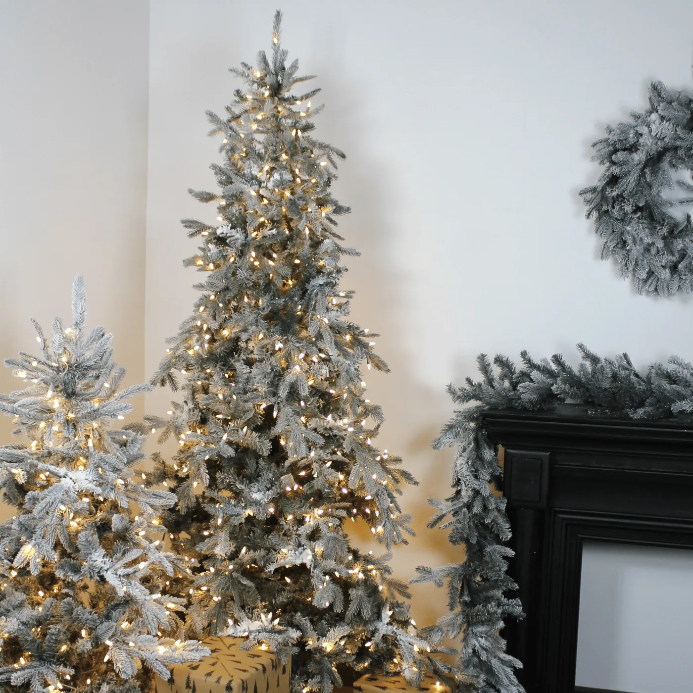 Halifax Frosted Pine Christmas Tree - Silk Plant Warehouse