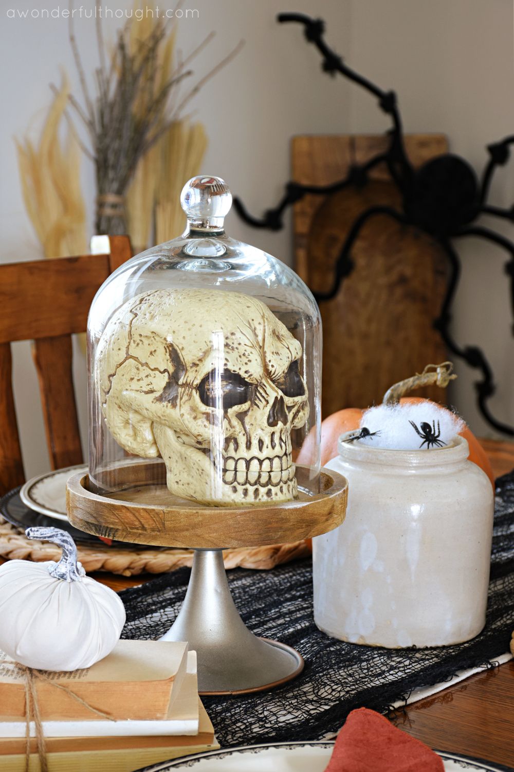 Halloween Tablescape and Dining Room Decor - A Wonderful Thought