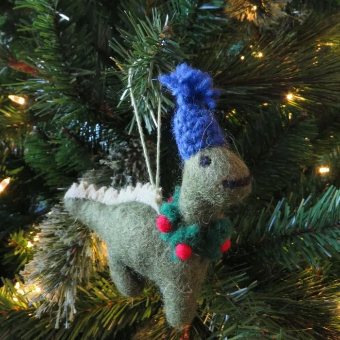 Handmade Felt Dinosaur Decoration | Save the Children Shop