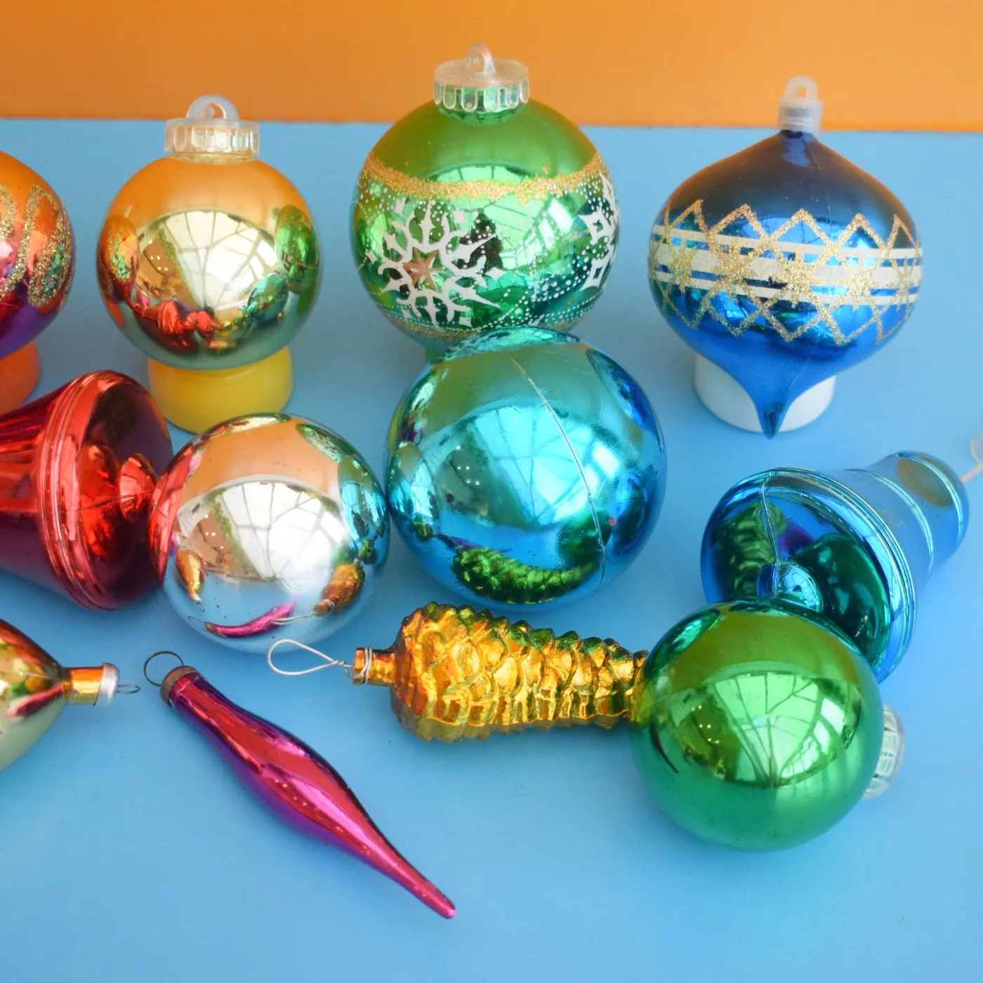 Holiday Decor Plastic Vintage Christmas Ornaments Vintage Glass Christmas Tree Ornaments