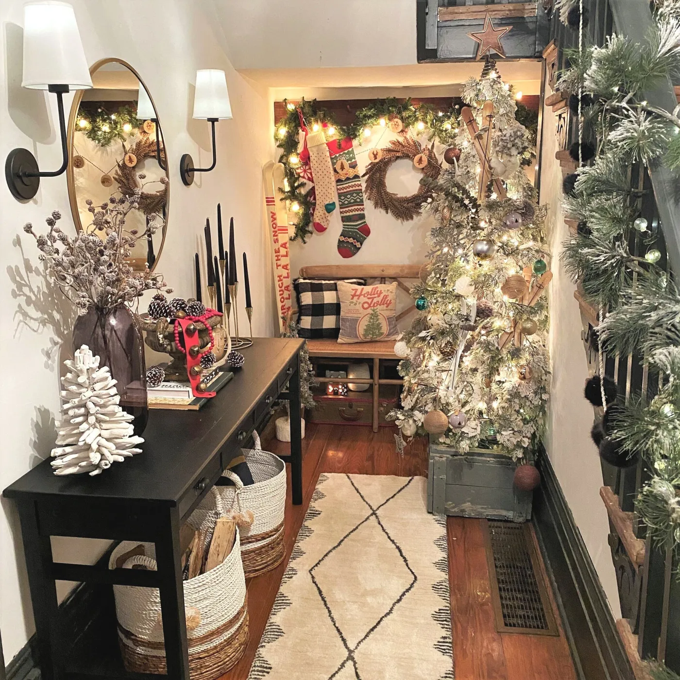 Holiday Home Tour 2019: Modern Cabin Entryway — Gathered Living