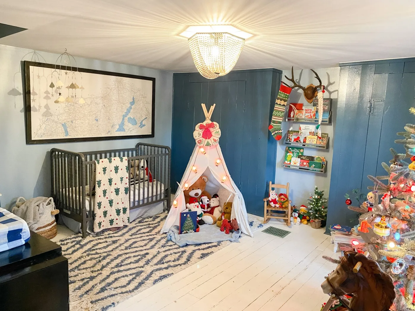 Holiday Home Tour 2021: Classically Vintage Christmas Nursery — Gathered  Living