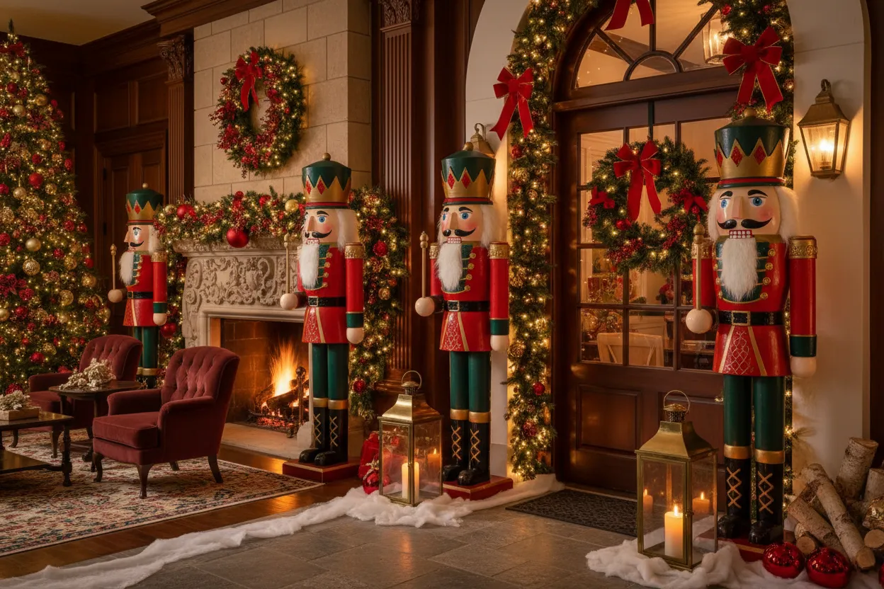 Home Goods Lifesize Nutcracker How To Style Giant Nutcrackers For Business Home Christmas Night Inc