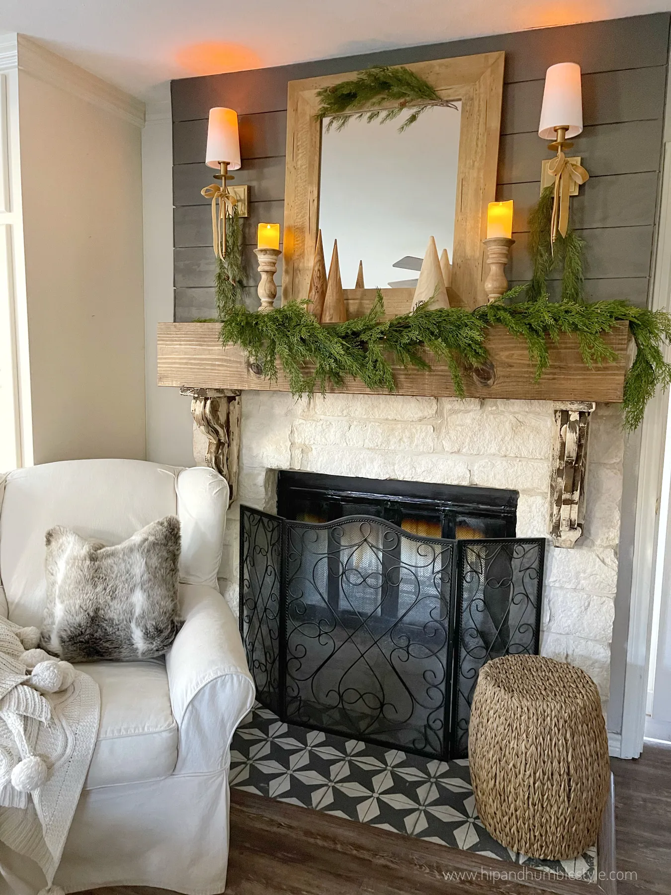 How I Styled Our Bedroom For Christmas * Hip & Humble Style